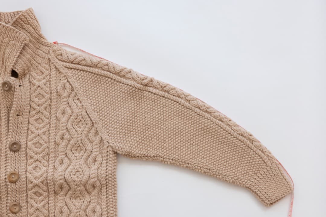 INVERALLAN　インバーアラン　3A ラグランスリーブニットカーディガン