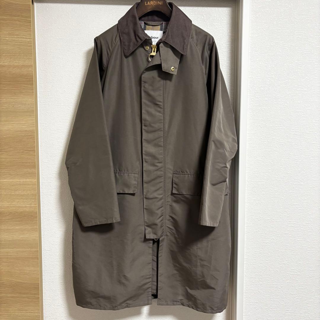 【別注】Barbour×EDIFICE BURGHLEYステンカラーコート 36