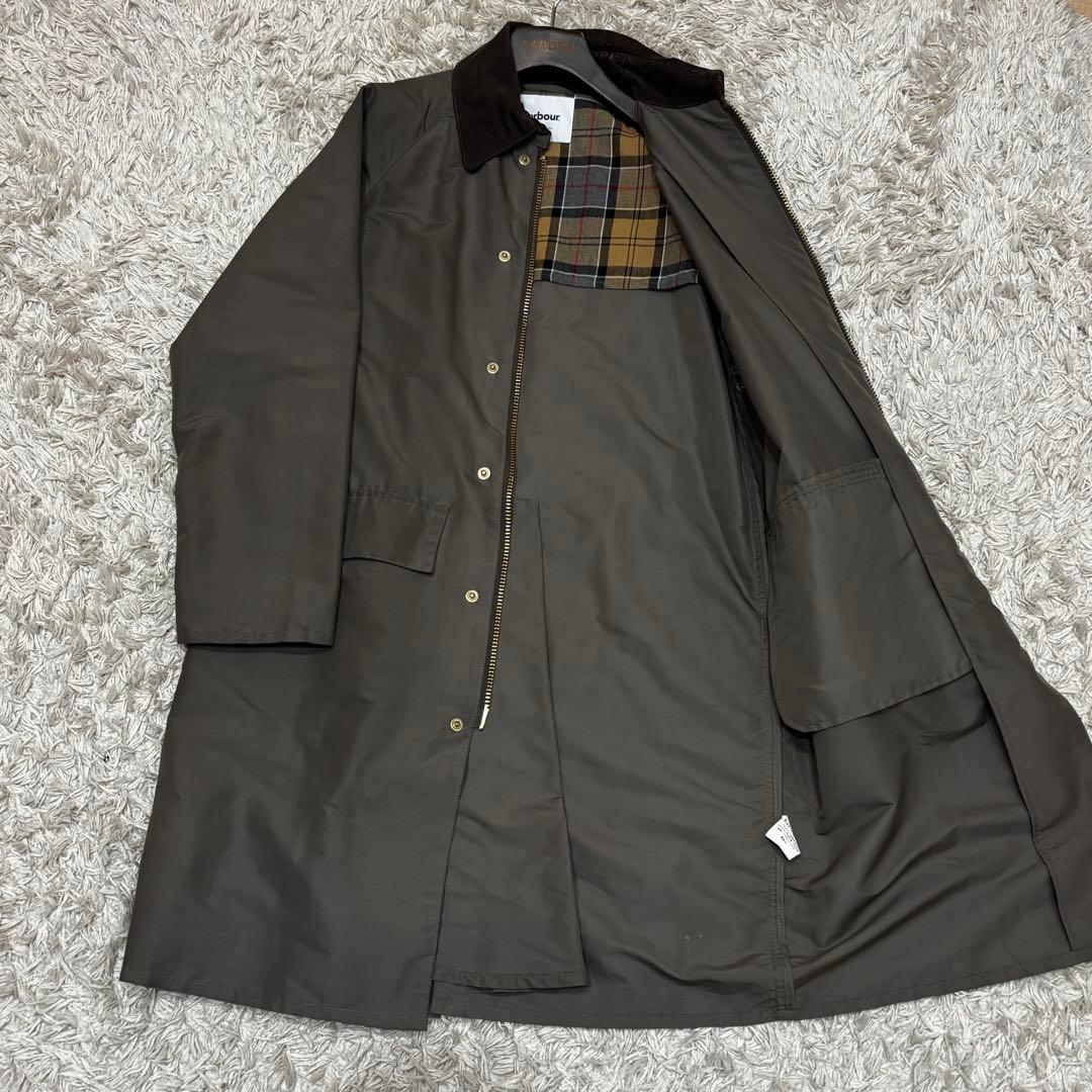 【別注】Barbour×EDIFICE BURGHLEYステンカラーコート 36