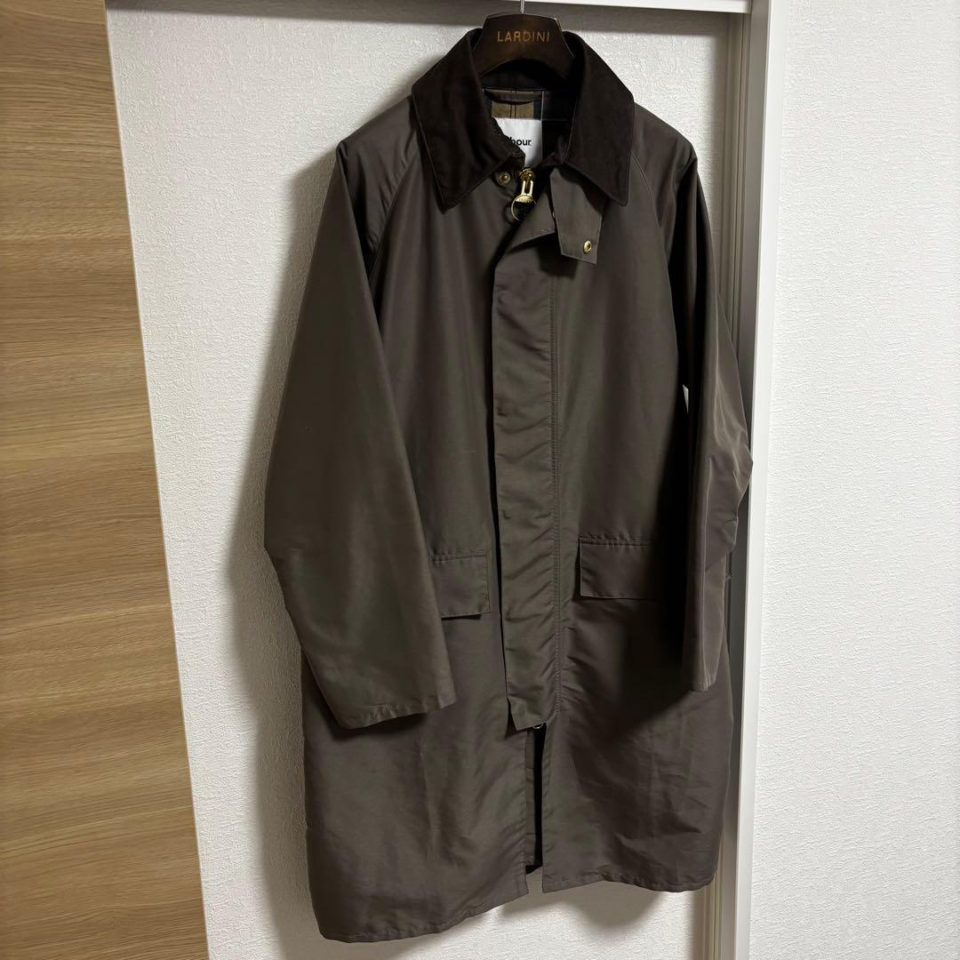 【別注】Barbour×EDIFICE BURGHLEYステンカラーコート 36