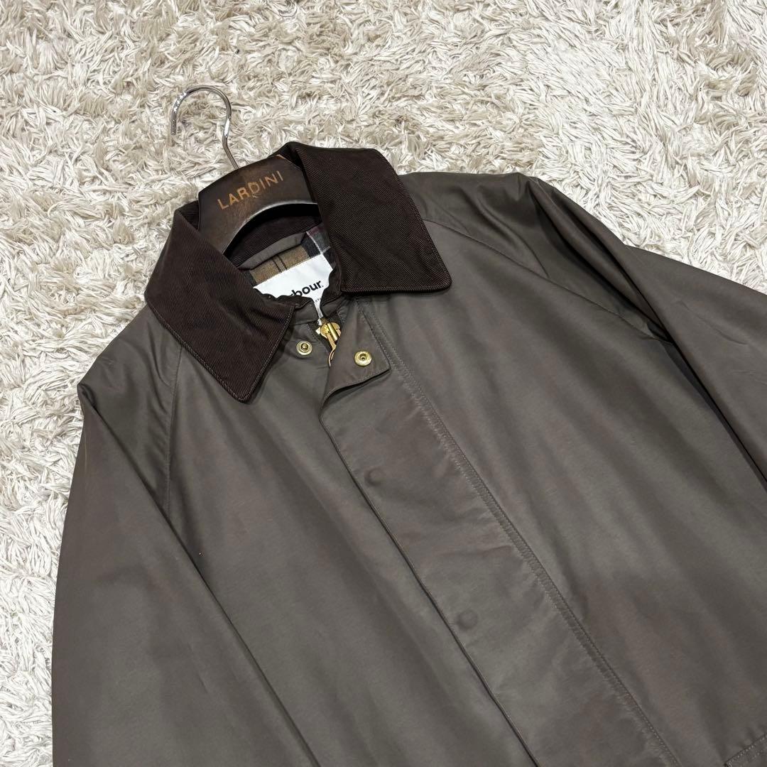【別注】Barbour×EDIFICE BURGHLEYステンカラーコート 36