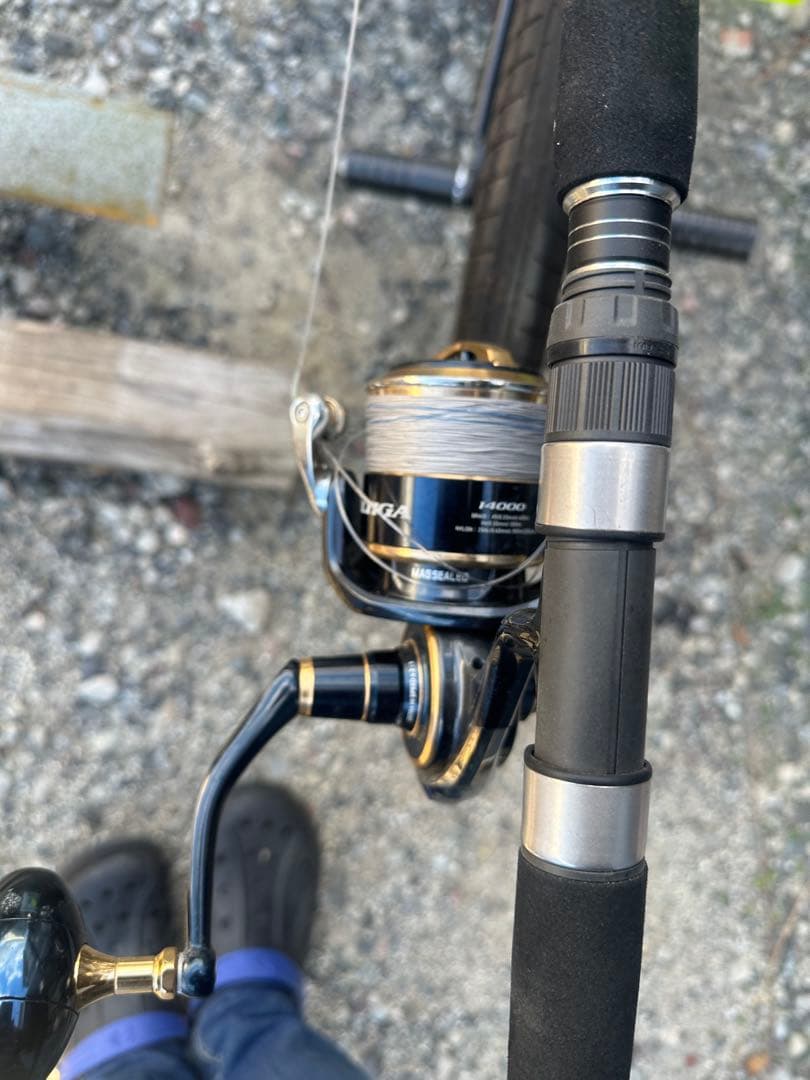 スピニングリール ソルティガ14000モデル 黒