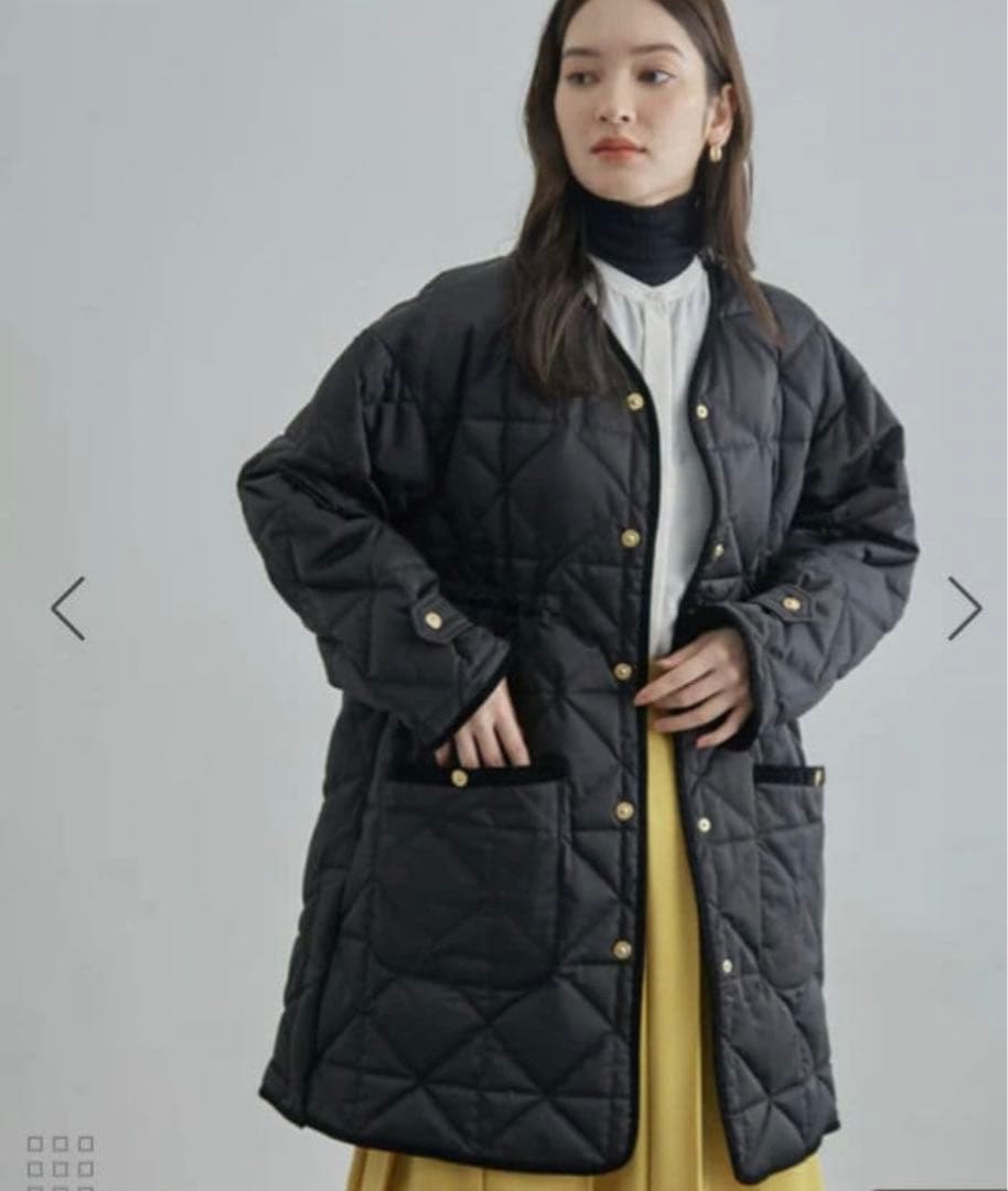 ROPE' 【TAION×LIMONTA】軽量Ｖネックキルティング ミドルコート