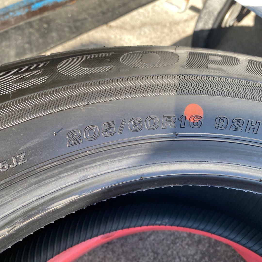 ◇中古バリ溝ブリヂストン205/60R16 2025年製4本90ヴォクシー