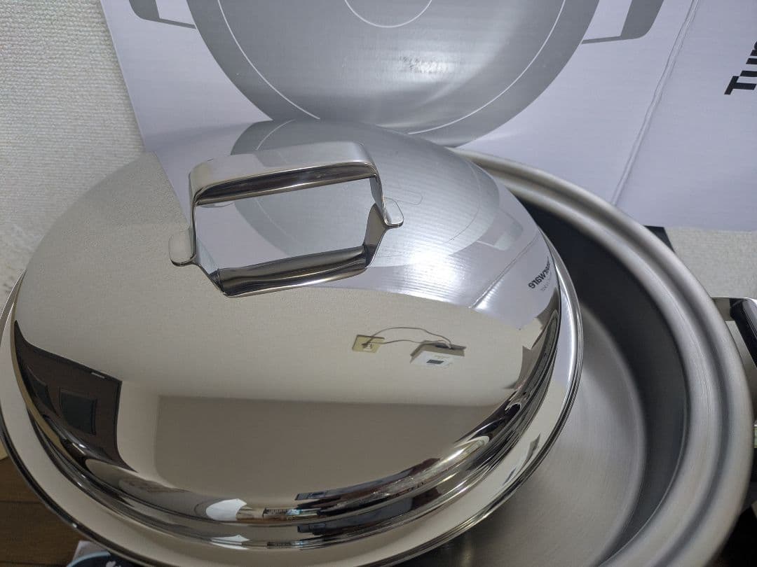 新品★レインボークッカーⅡ★26cm 両手鍋　浅鍋　タッパーウエア