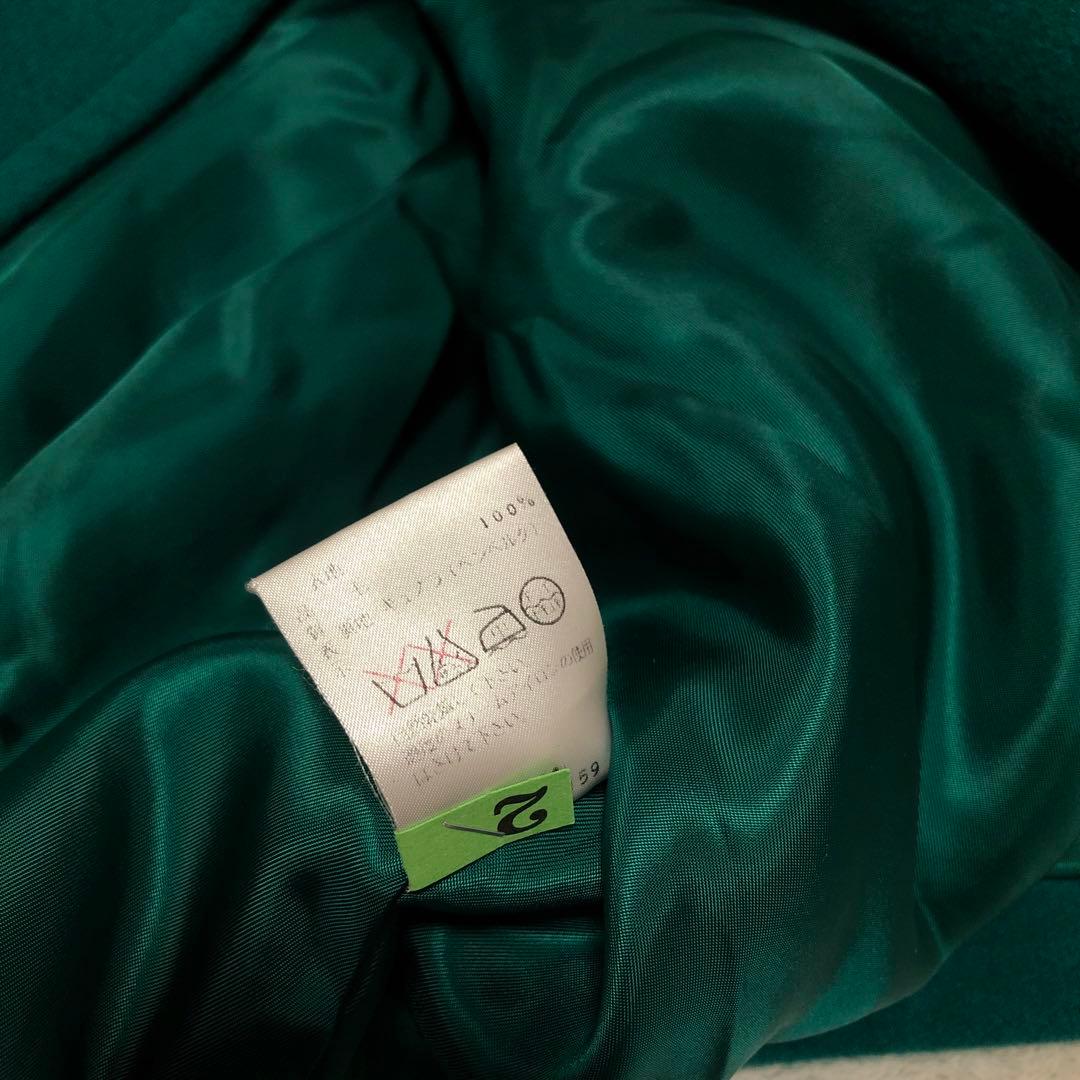 美品　GIVENCHY ヴィンテージ 刻印ボタン ロングコート　グリーン　レア