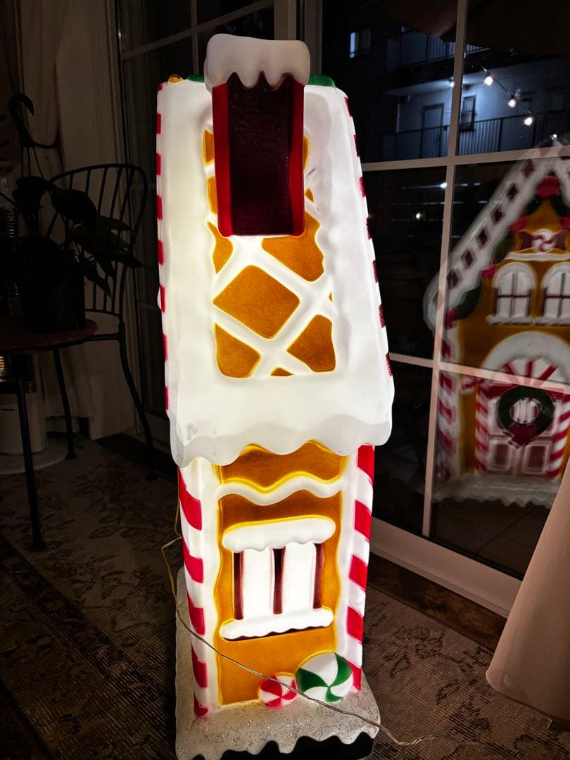 LEDブローライト　キャンディーハウス　お菓子のお家　クリスマスイルミネーション