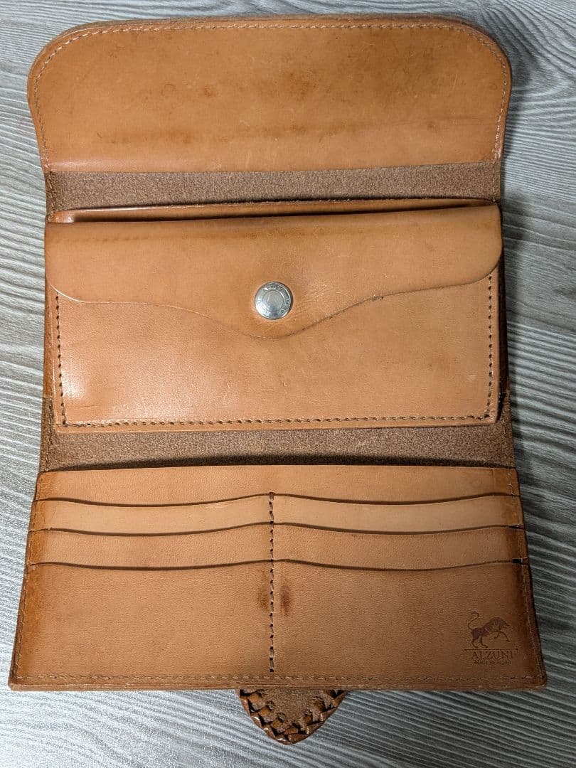 アルズニALZUNI本革長財布バイカーズウォレットライダースウォレットコンチョ