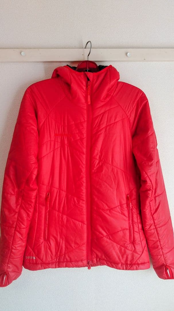MAMMUT マムート フード付きダウンジャケット レディース レッド