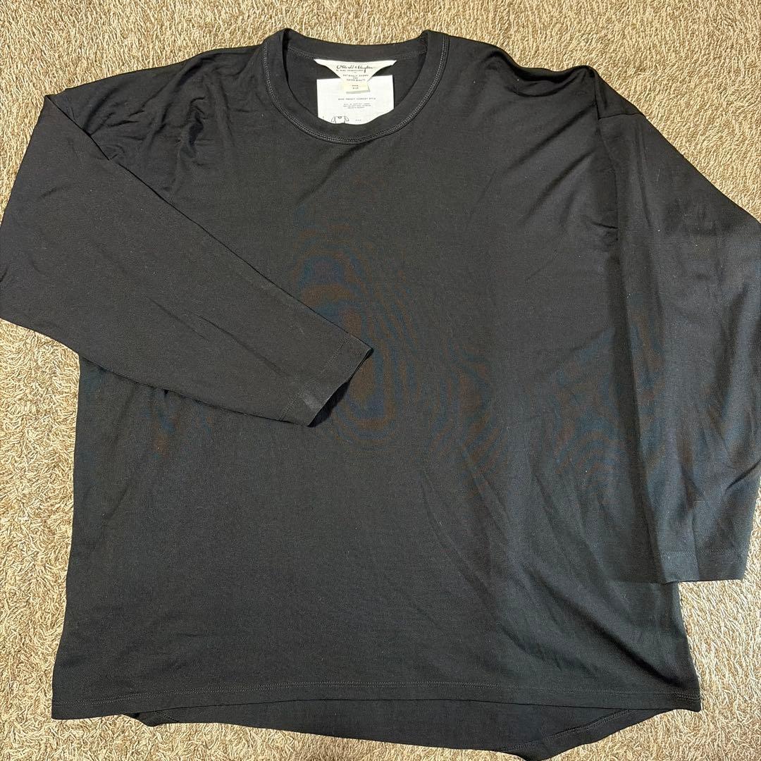 Olde H & Daughter シルク100% クルーネック 10 黒