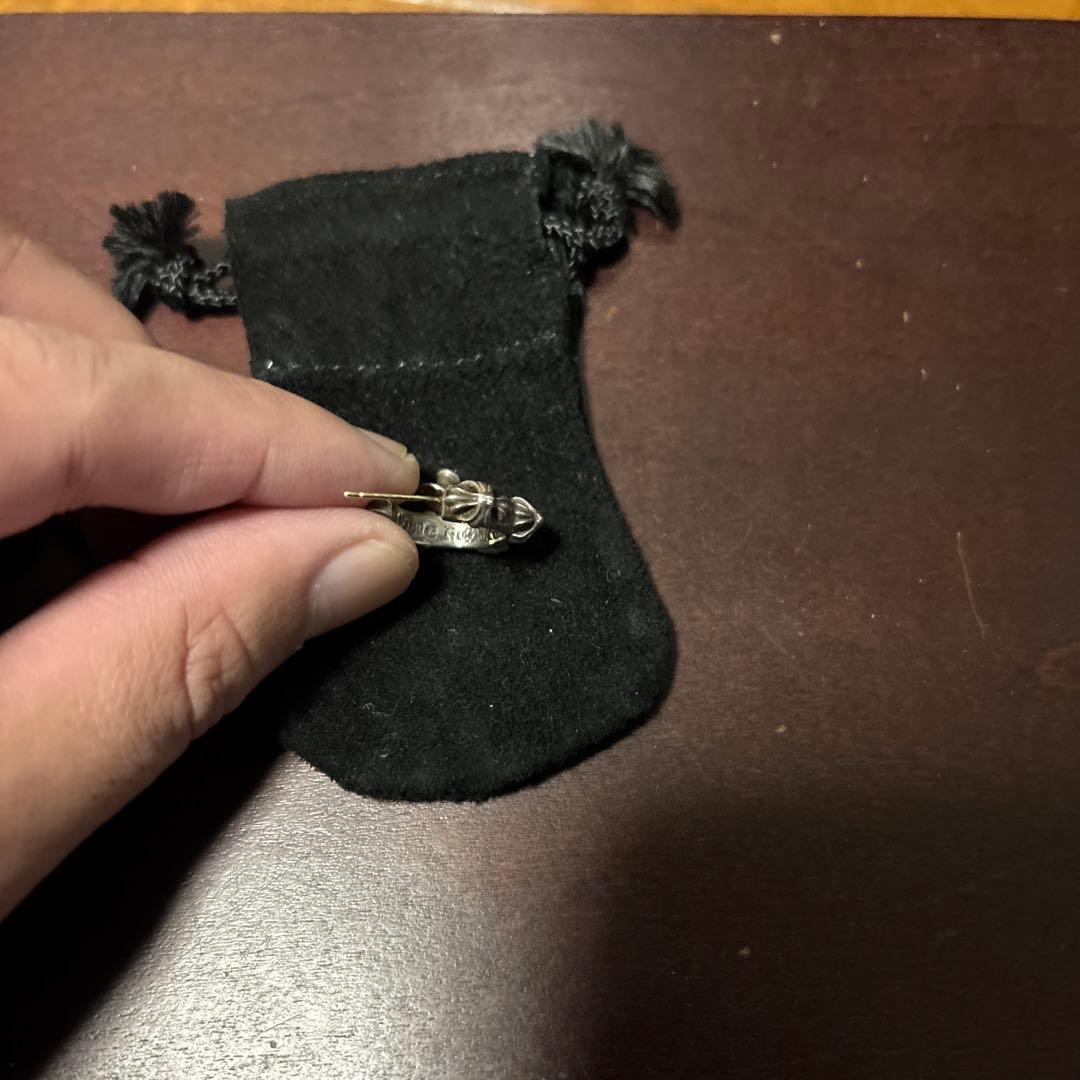 クロムハーツ　クロス　ピアス(片耳用) ポーチ付き