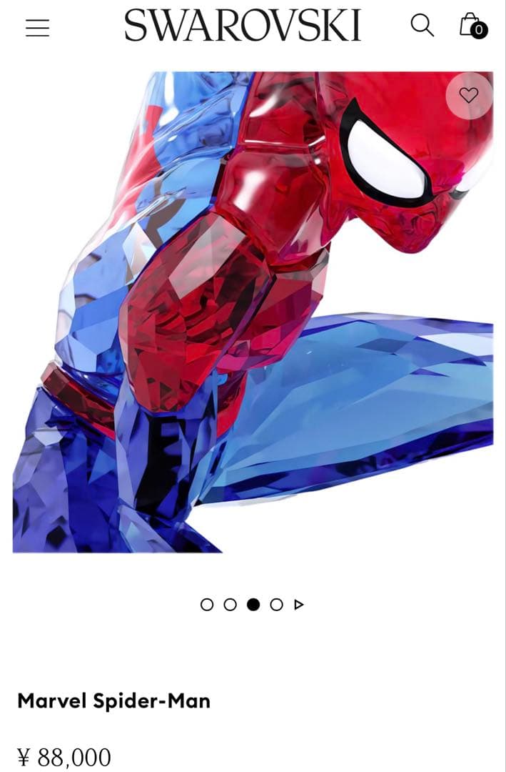 【新品】スワロフスキー スパイダーマン マーベル