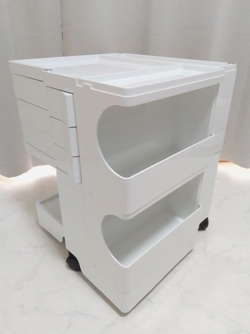 ボビーワゴン 2段 3トレイ ホワイト ジョエコロンボ B-LINE キャスター
