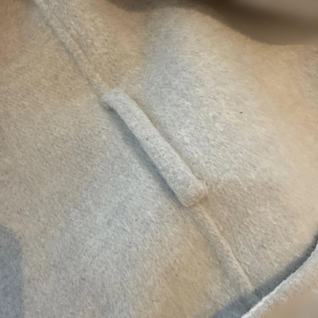 ★ESTNATION★ウールコート　リバーシブル　フード付き　36