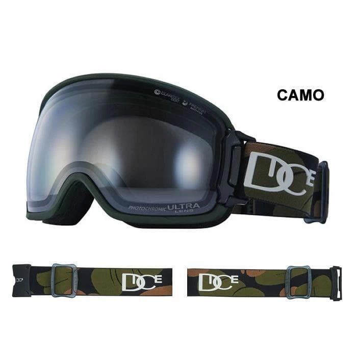 ダイス DICE BANK バンク ゴーグル 調光 曇り止め 日本製 スノボー