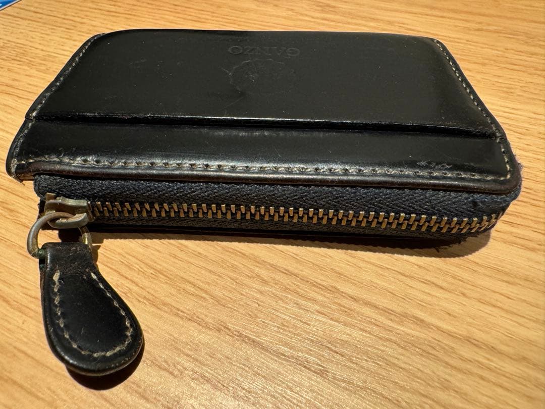 GANZO 艶あり ブラック　本革レザー ケース