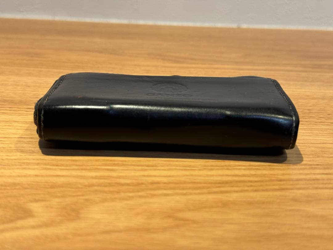 GANZO 艶あり ブラック　本革レザー ケース