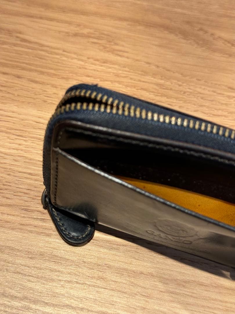 GANZO 艶あり ブラック　本革レザー ケース