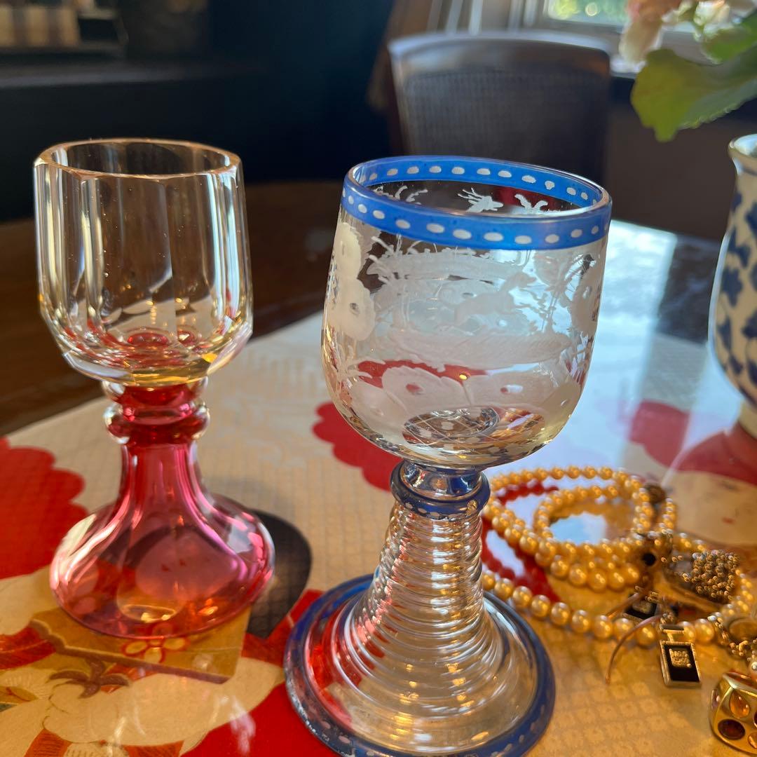 ￼￼ A1049 アンティーク和ガラス　日本の工芸ガラス　グラディエール￼