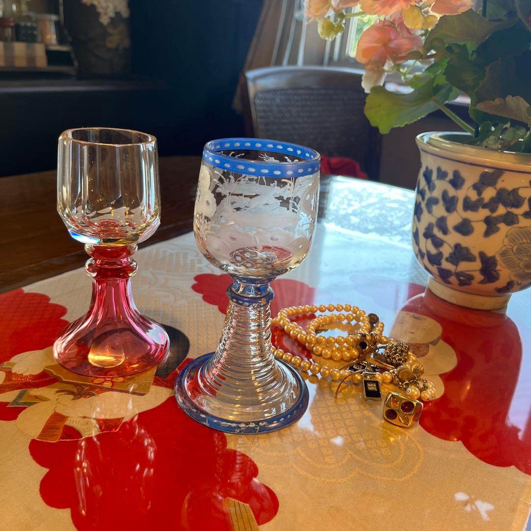 ￼￼ A1049 アンティーク和ガラス　日本の工芸ガラス　グラディエール￼