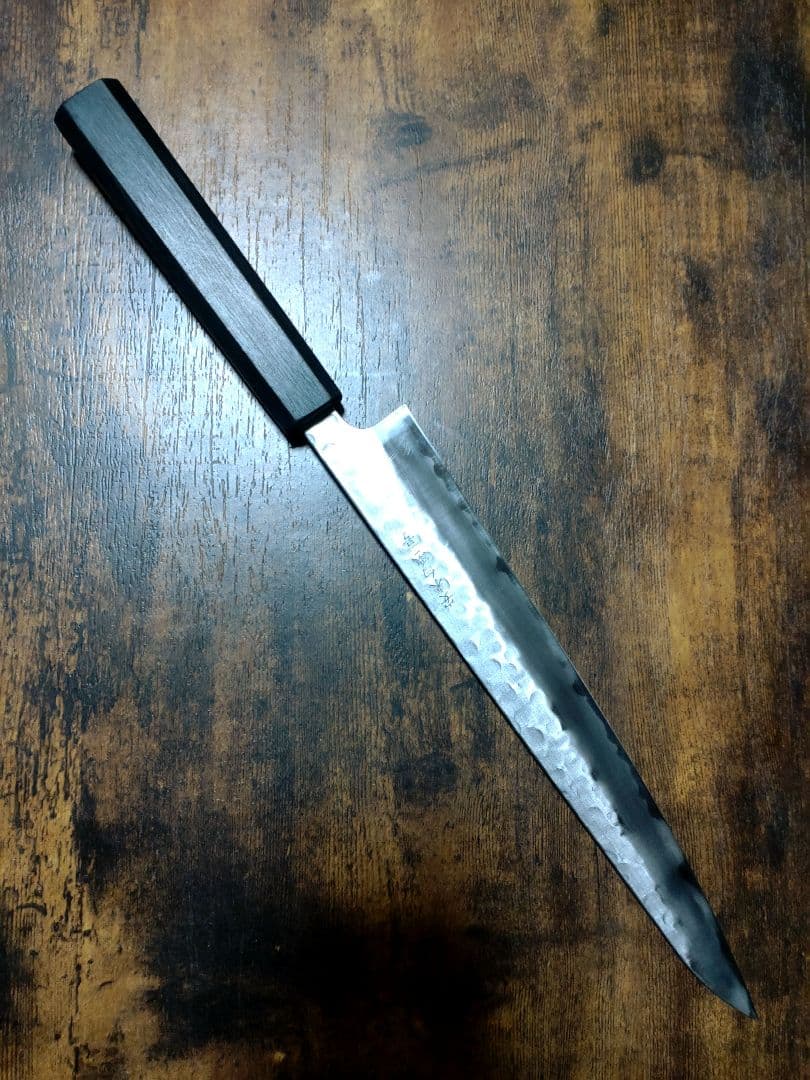 合羽橋 貴和美 筋引包丁 藍 安来白紙ニ号