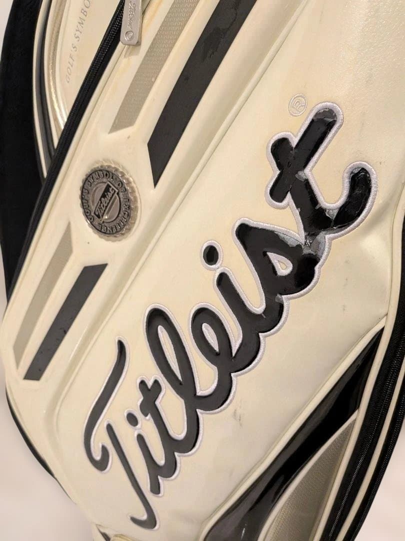 Titleistキャディバッグ CB610WT ホワイト/ブラック ツアーモデル