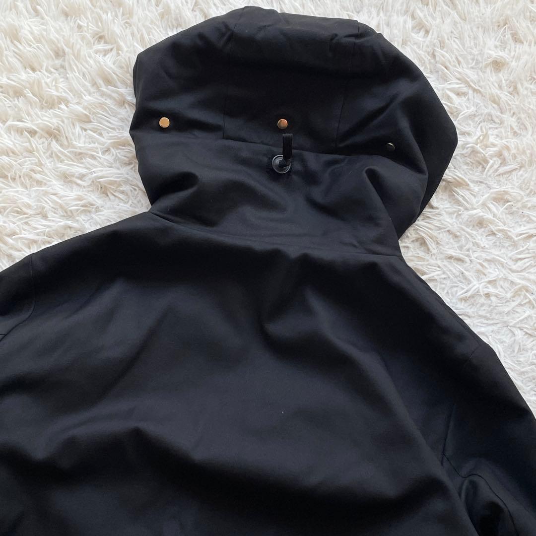 美品 ポールスミス シルクウール フーデット ナイロンジャケット キルティング