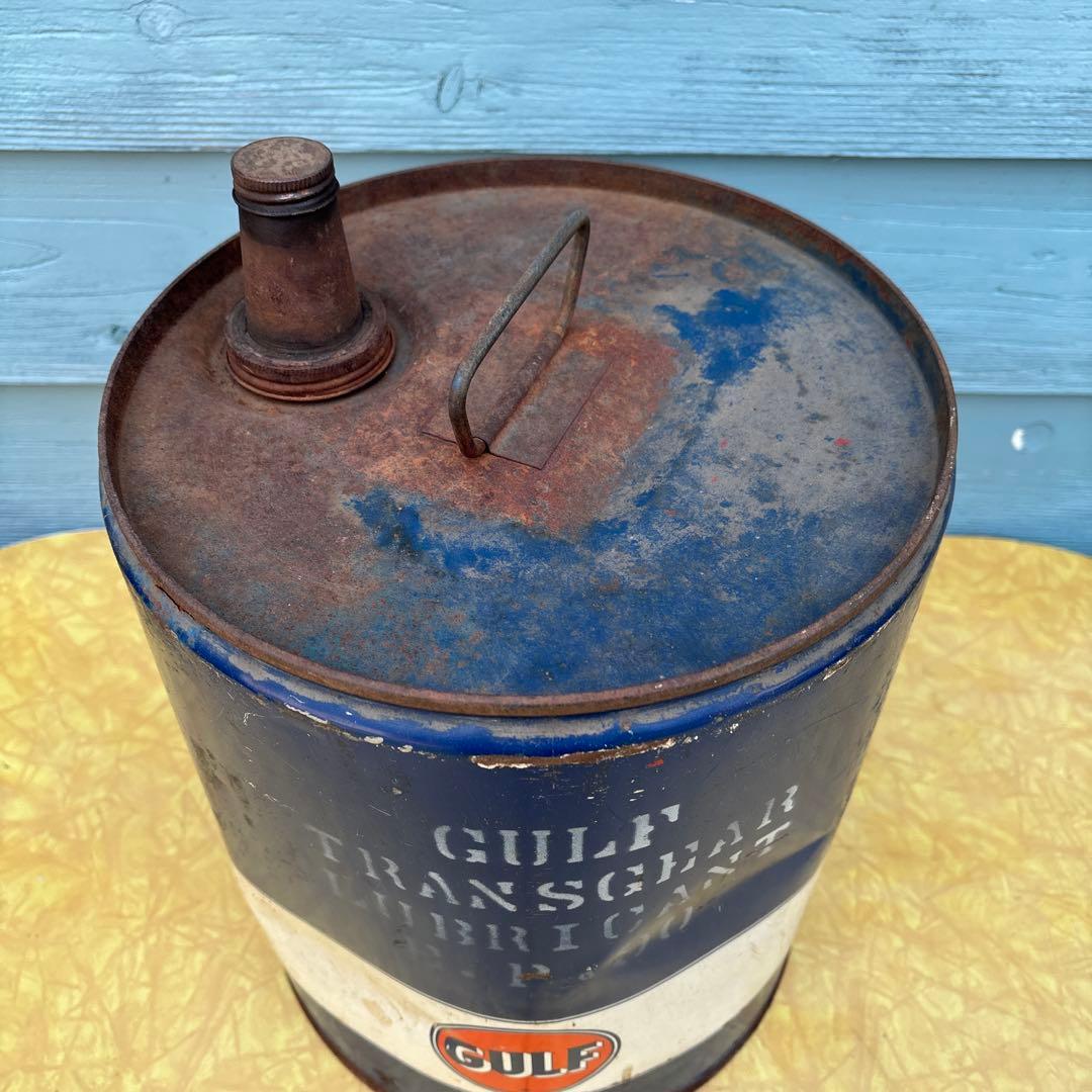 USA VINTAGE GULFガルフ 5ガロン缶 1950s
