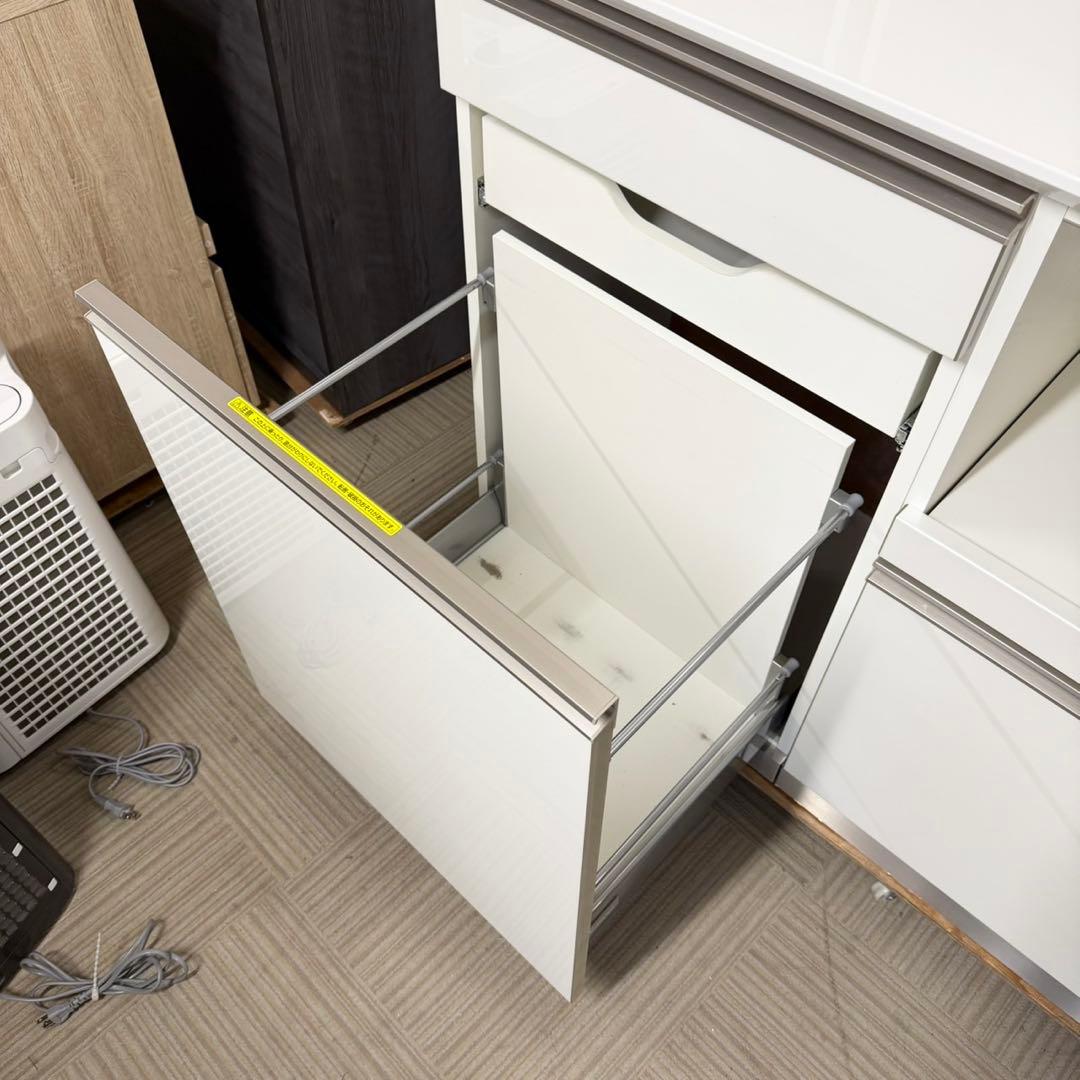 【 超美品‼️】定価22万♪ 綾野製作所 160cm幅キッチンカウンター 食器棚