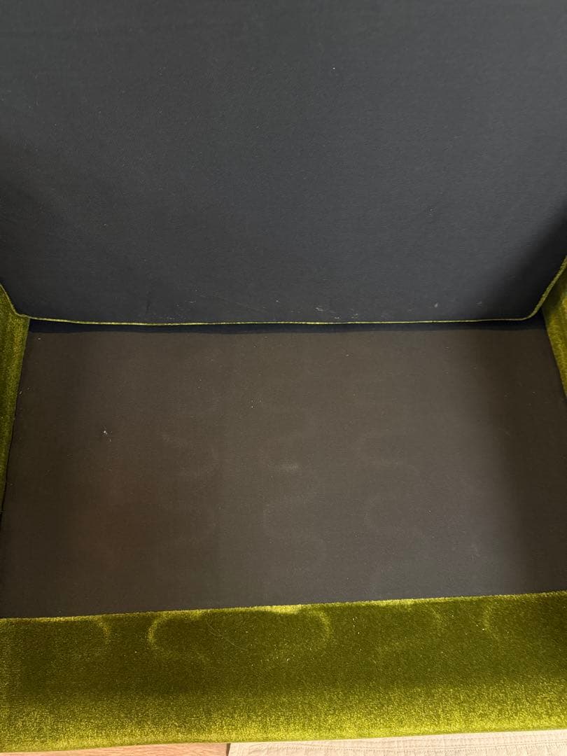 カリモク60 ロビーチェア ワンシーター モケットグリーン