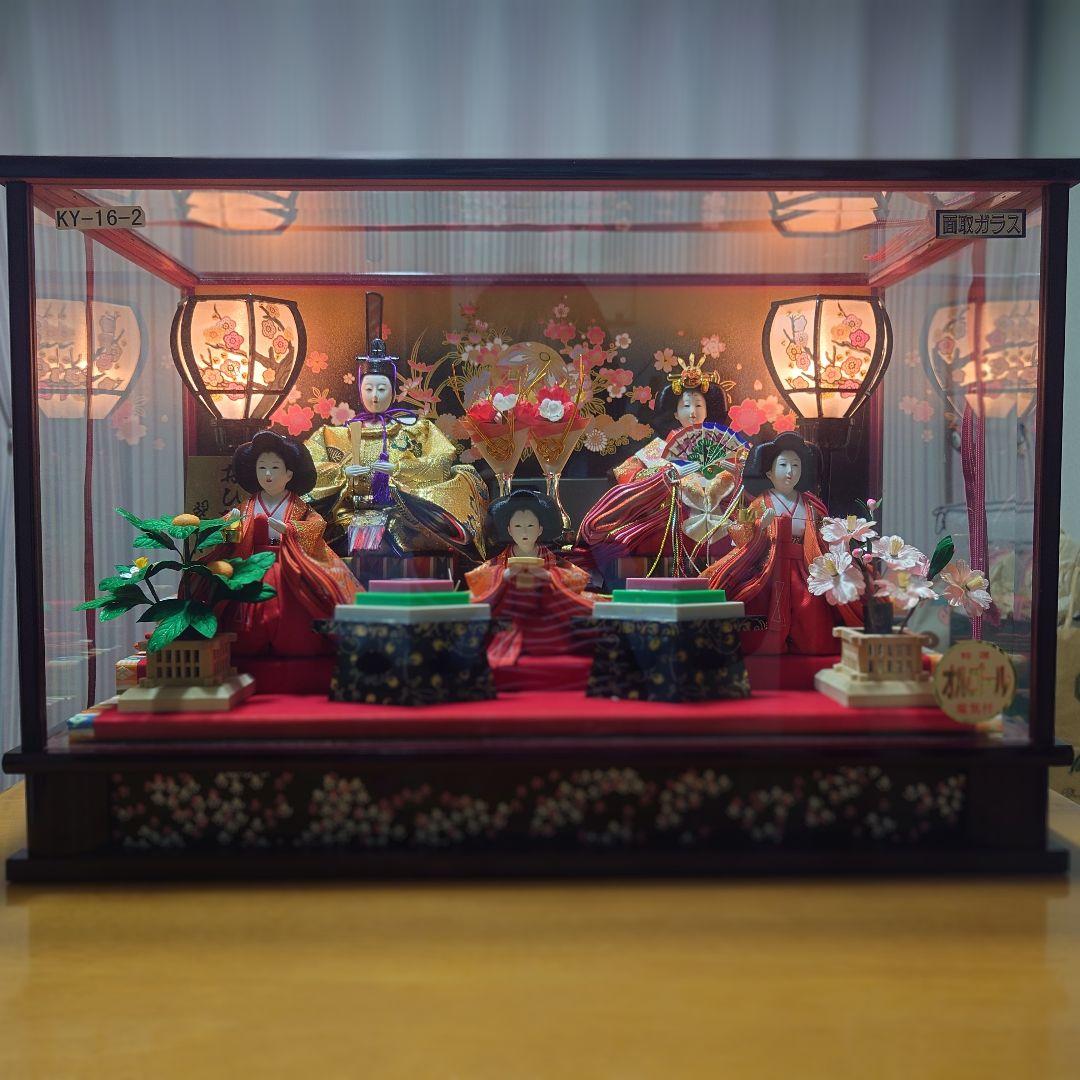 おひなさま　芥子親王柳官女　ケース入り