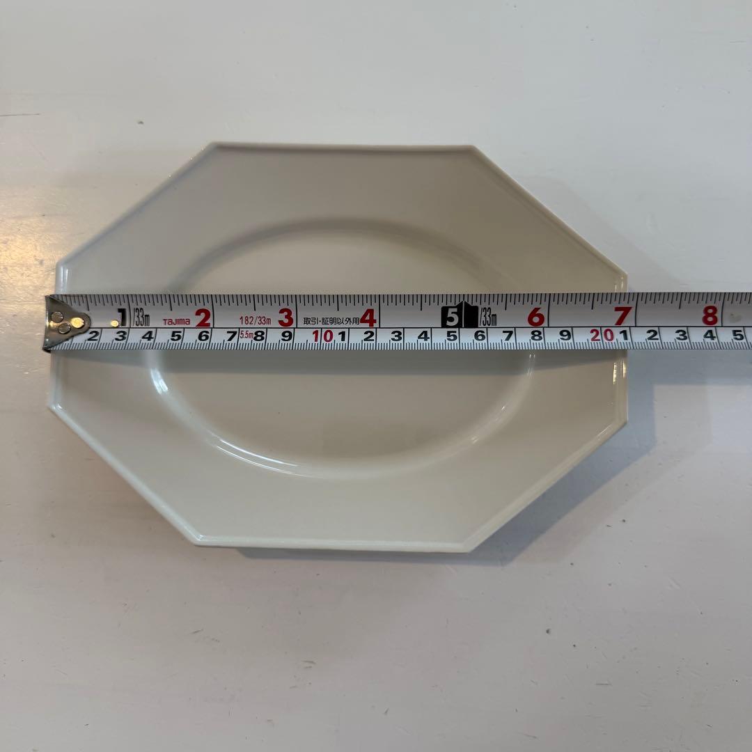 石川隆児　Oval Octogonal Plate M White 新品