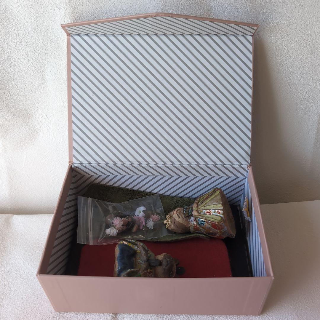 猫のひな人形セット1　伝統的スタイル