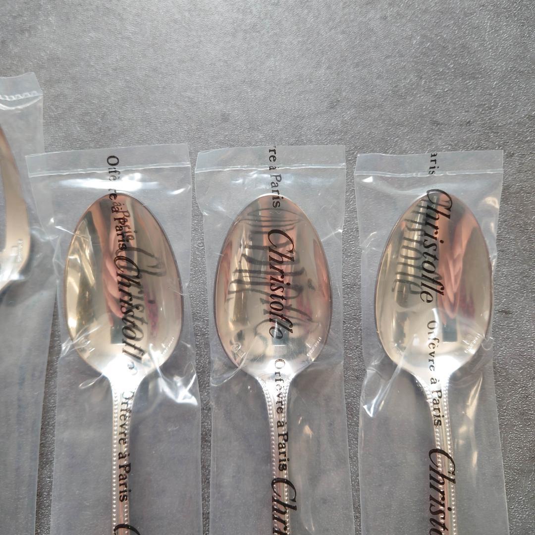 クリストフル パール ケーキフォーク コーヒースプーン 未開封 6点