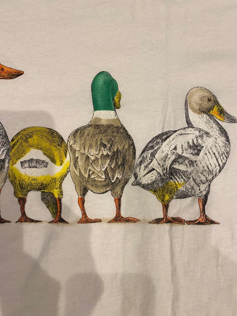 90s ONEITA アート　アニマル　マガモ　アヒル　シングルステッチ　希少