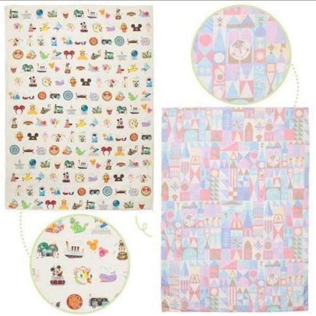 新品　ディズニーランド　スモールワールド柄　布団カバーシングル　2セット