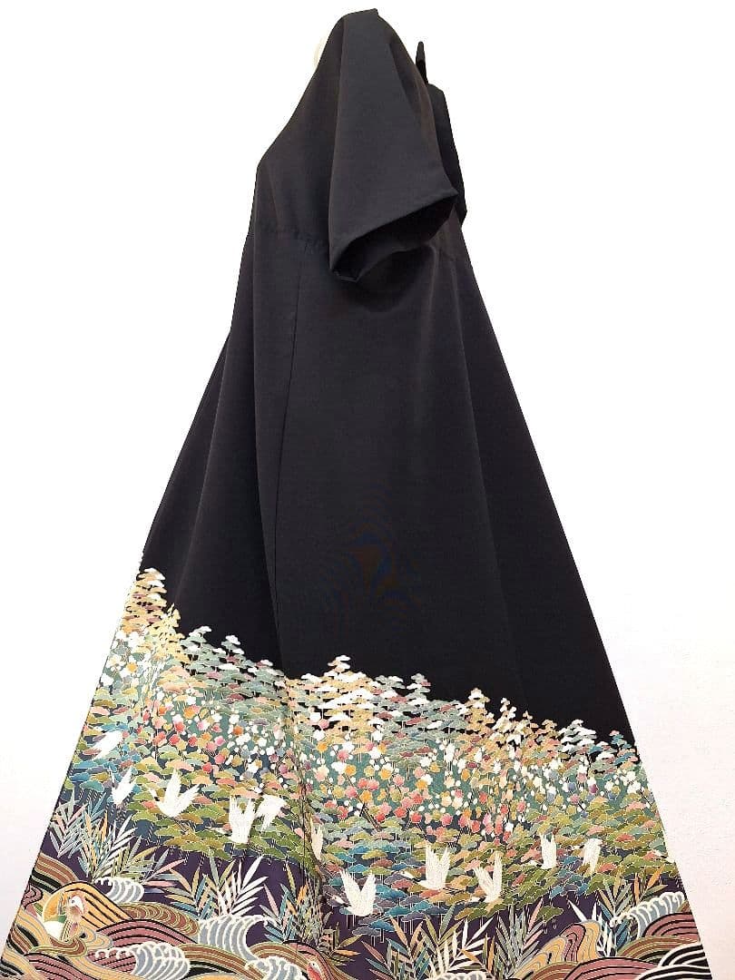 着物リメイクワンピース3689