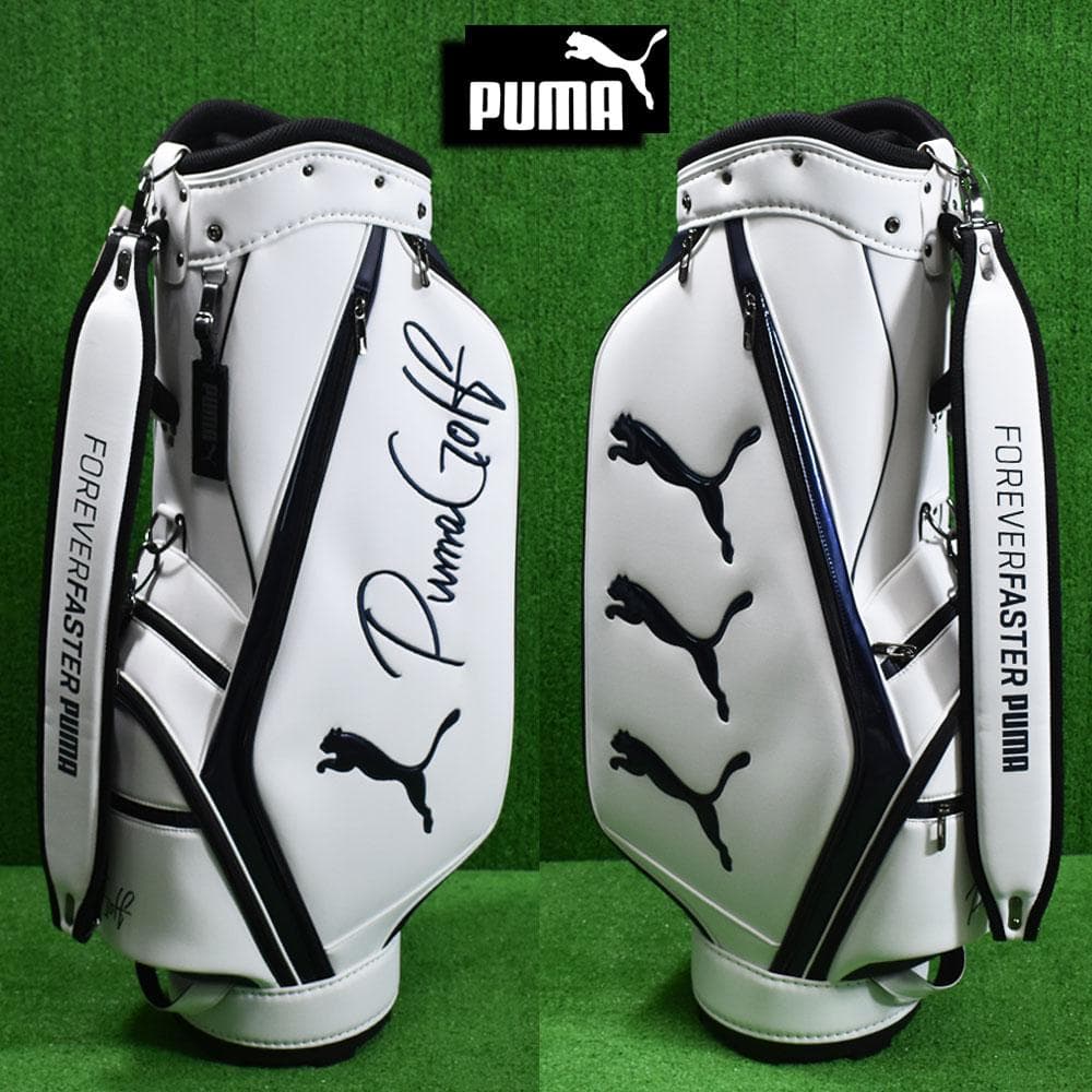 PUMA/プーマ ゴルフ キャディバッグ９型【ホワイト/ネイビー】新品！