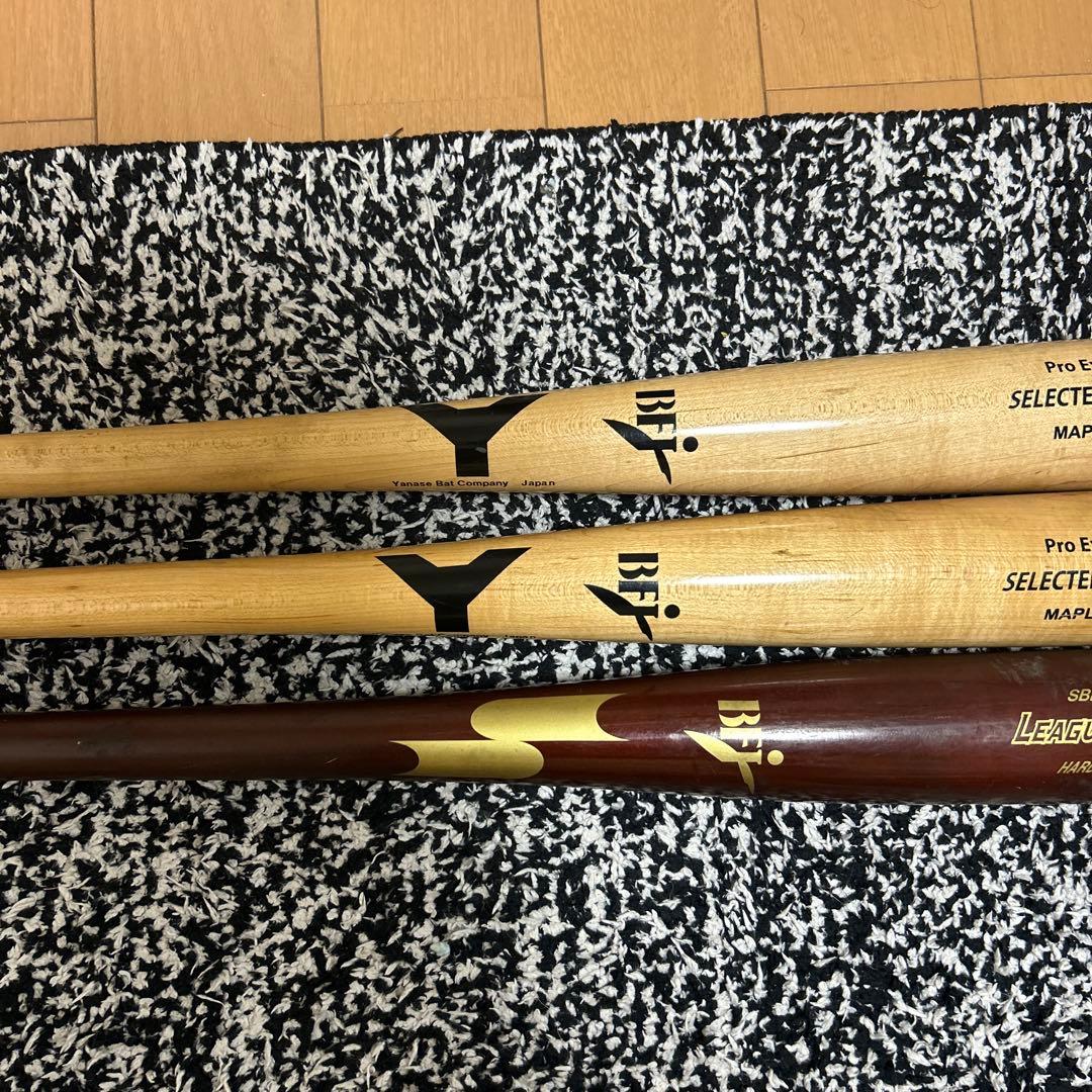 ぼ*ん様 硬式木製バット 3本