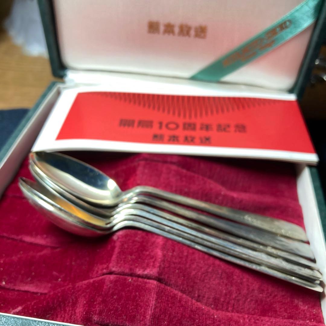 (=^▽^)σ古き良き時代のスプーン、宮内庁御用達の銀座製です♪
