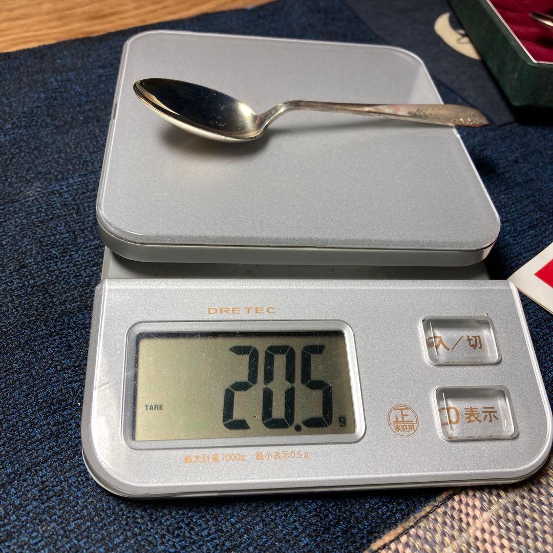 (=^▽^)σ古き良き時代のスプーン、宮内庁御用達の銀座製です♪