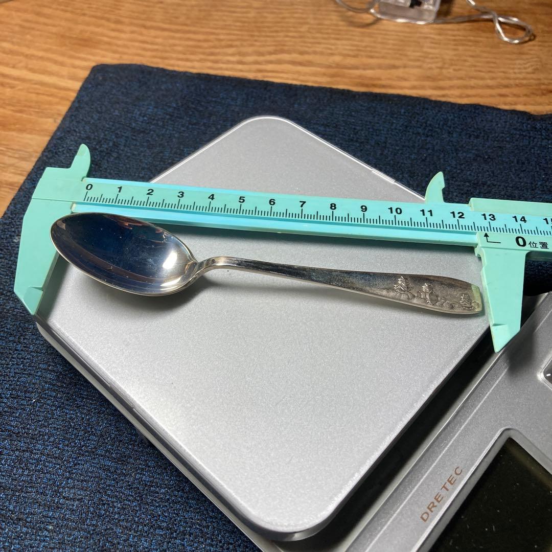 (=^▽^)σ古き良き時代のスプーン、宮内庁御用達の銀座製です♪