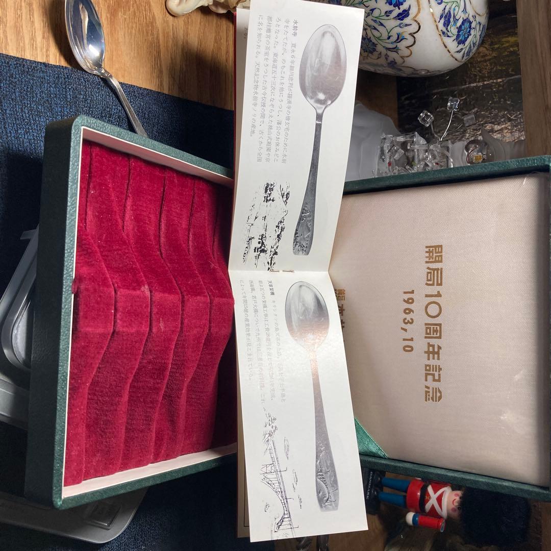 (=^▽^)σ古き良き時代のスプーン、宮内庁御用達の銀座製です♪