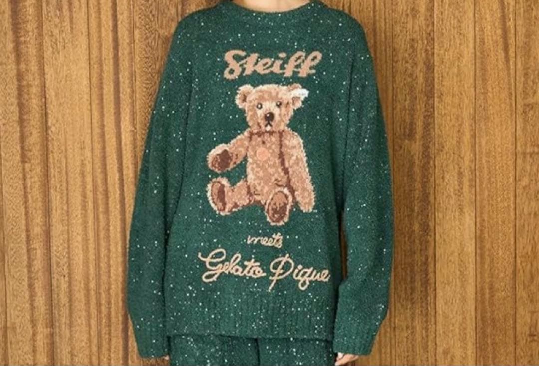 Steiff × Gelato Pique テディベアセーター 上のみ