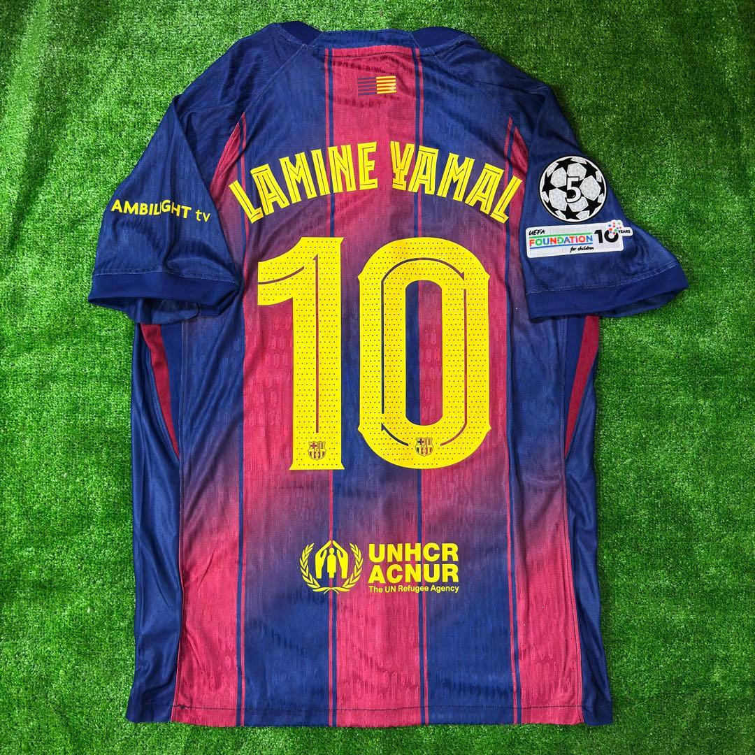 バルセロナ 25-26 オーセンティックユニフォーム　ヤマル10番 CL仕様