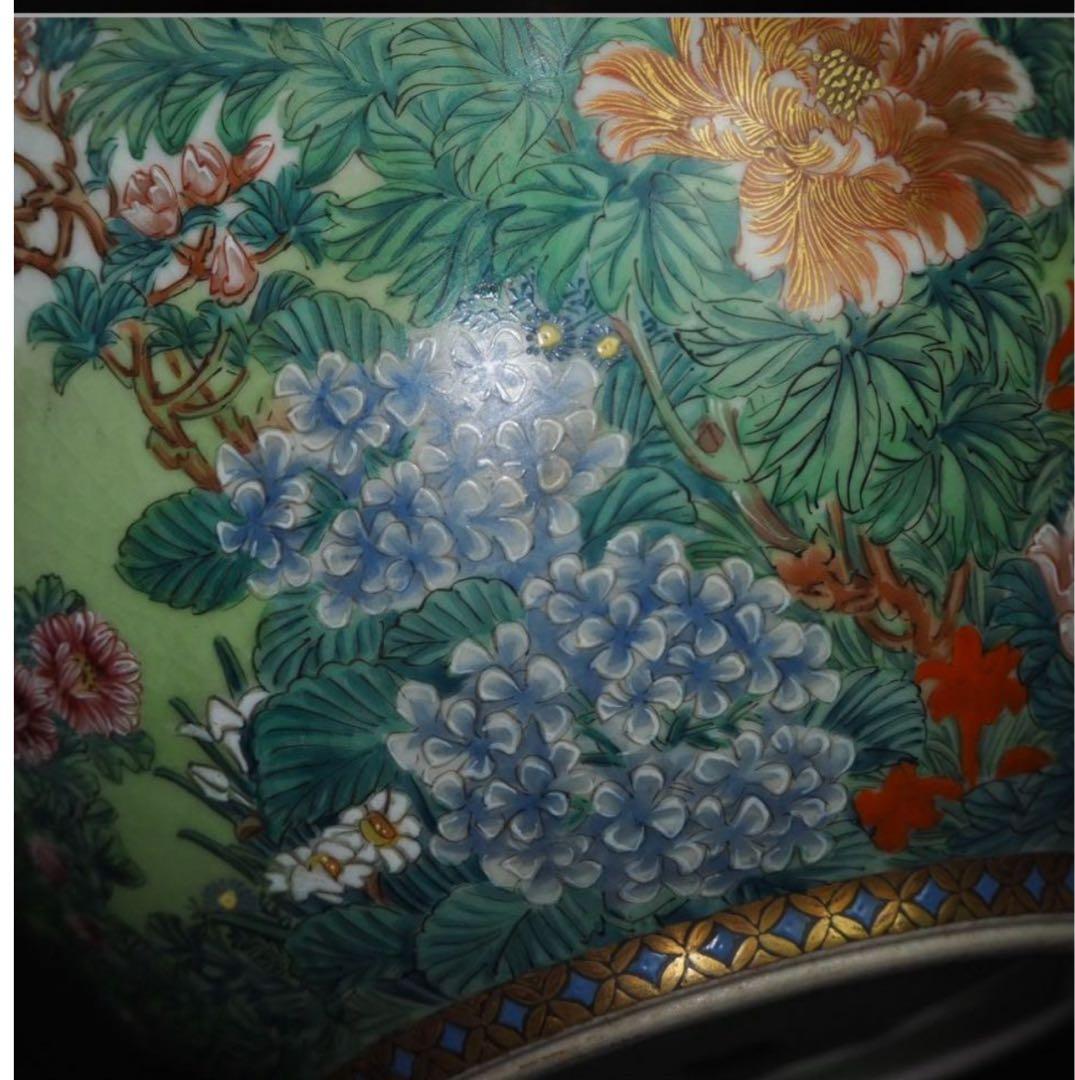 送料無料　九谷焼名工　清水美山造 花瓶 本物保証