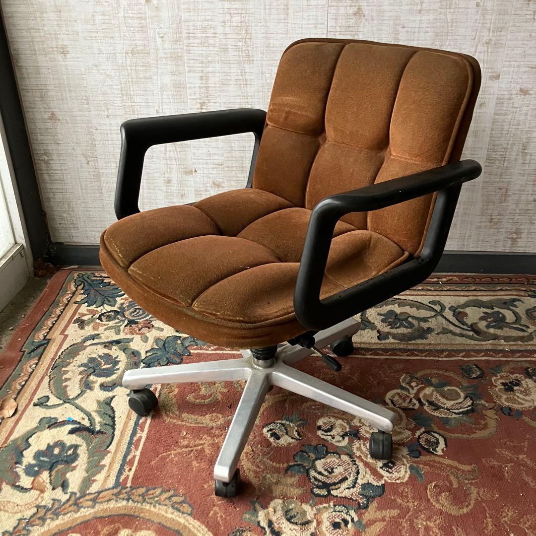 昭和レトロ ヴィンテージ PLUS プラス アームチェア デスクチェア ワーク