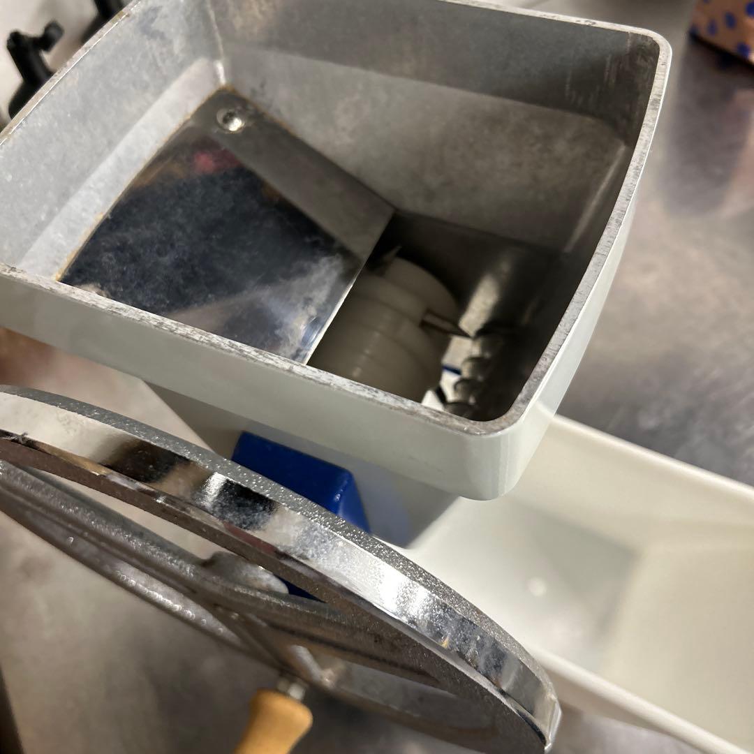 手動かき氷機 ホワイト ブルー