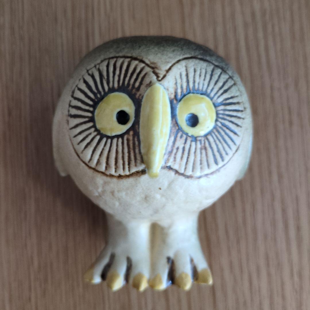 リサラーソン　フクロウ　グレー