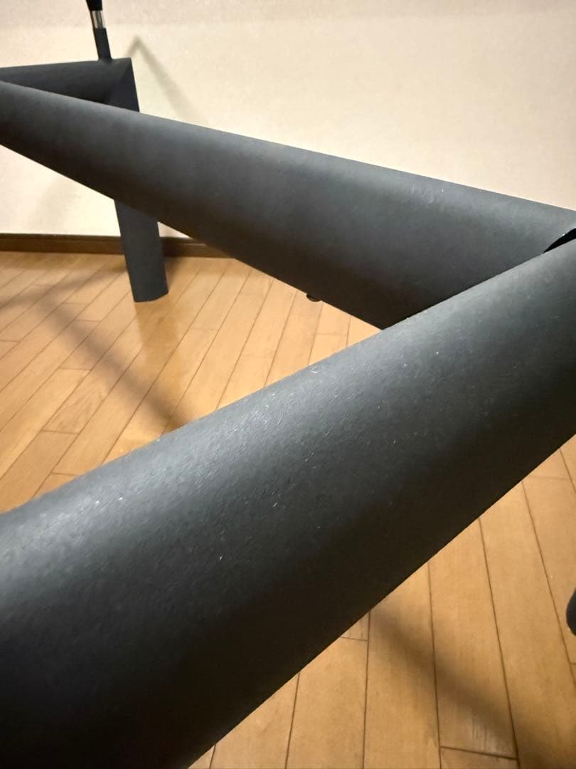 【LC6 ★引取り限定】ガラス天板ダイニングテーブル　リプロダクト品